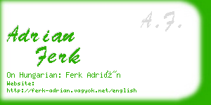 adrian ferk business card